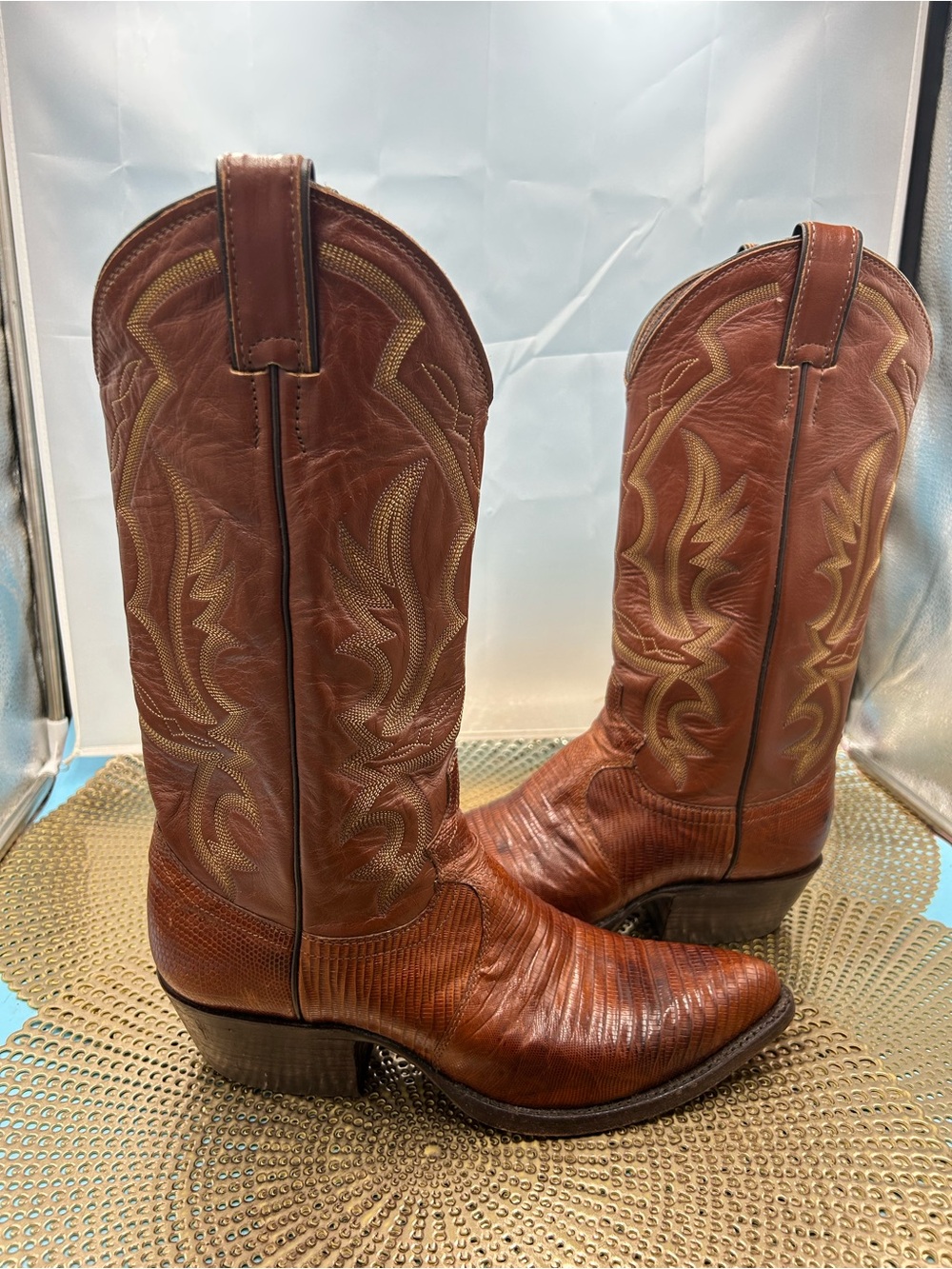 Justin women 7 exotic cowgirl boots USA